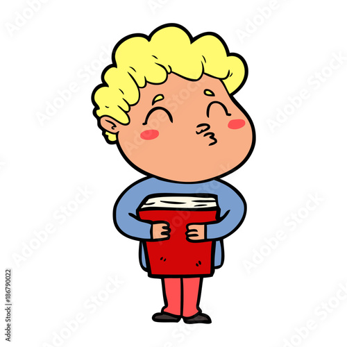 cartoon man pouting
