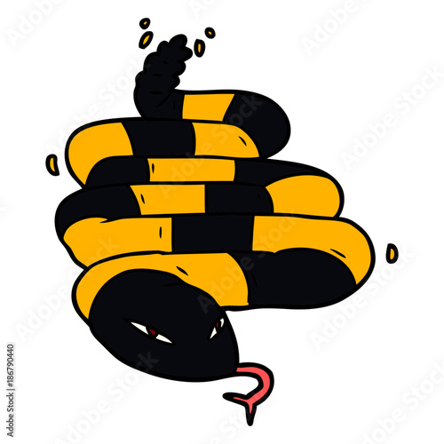 cartoon poisonous snake