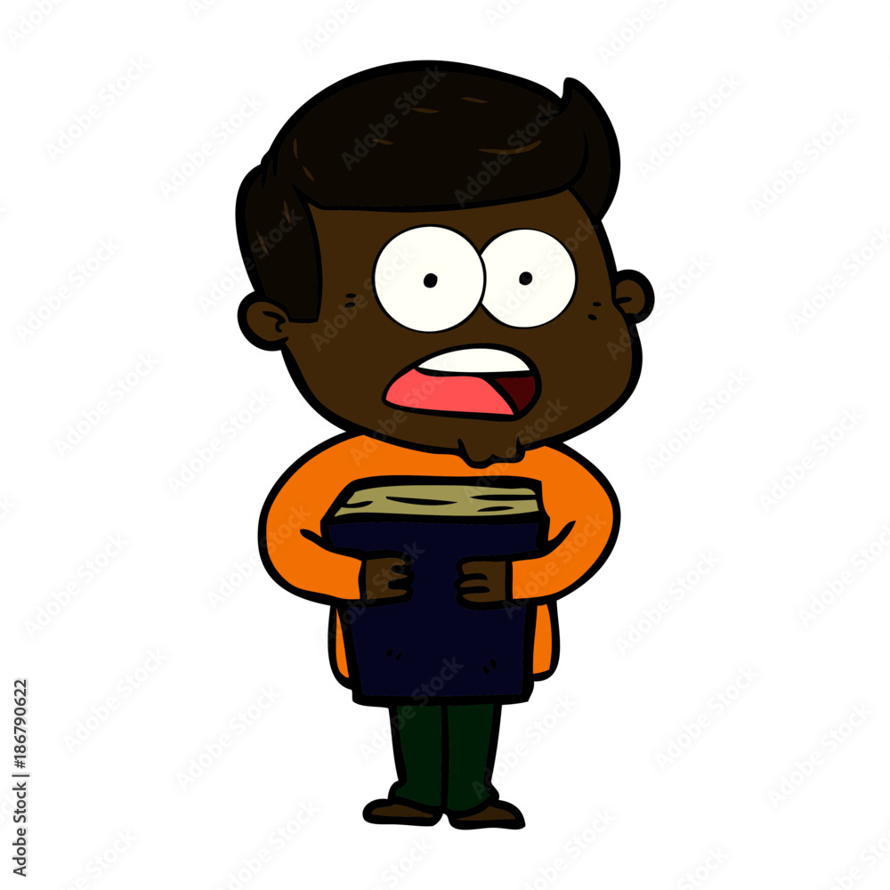 cartoon shocked man cartoon shocked man