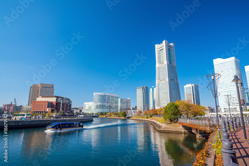 Cityscape of Yokohama in Japan