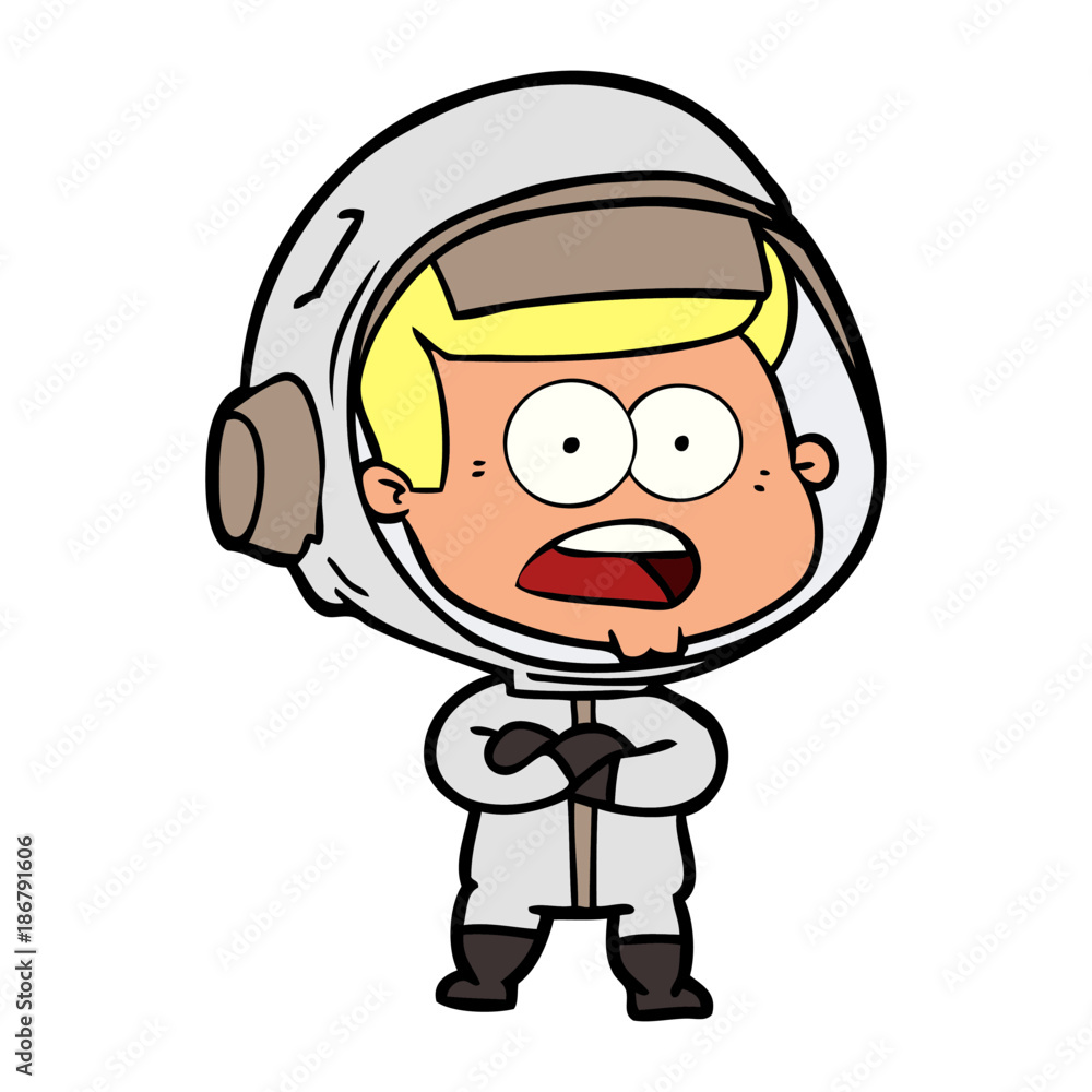 cartoon surprised astronaut cartoon surprised astronaut