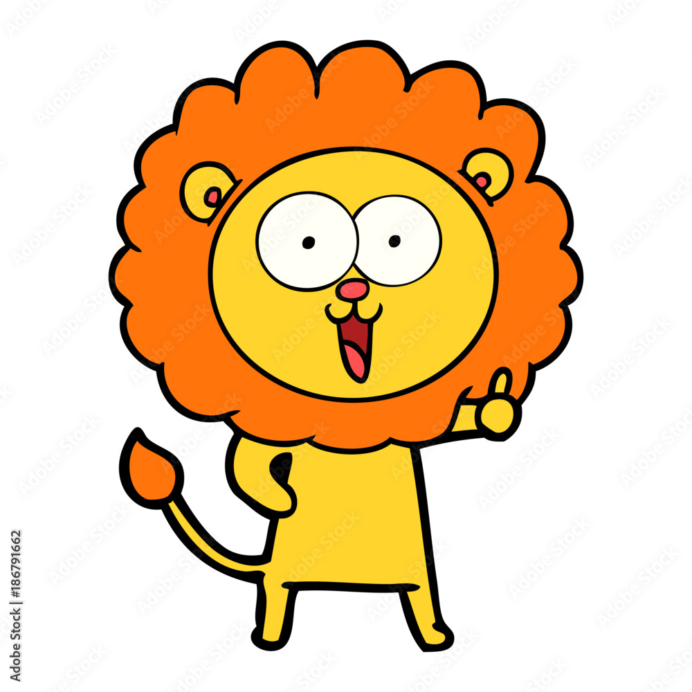 happy cartoon lion happy cartoon lion