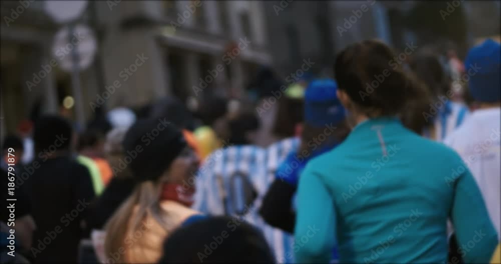 Running event competition slow motion Running event competition slow motion