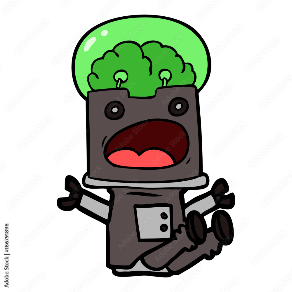 Obraz premium cartoon robot