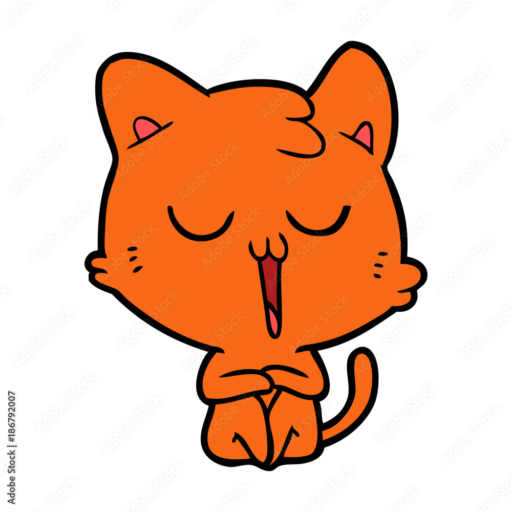 cartoon cat singing cartoon cat singing
