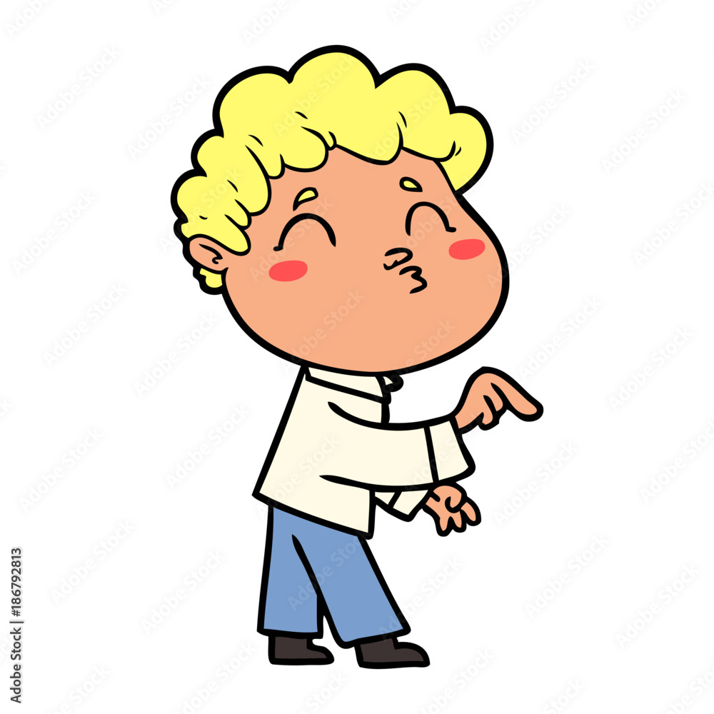 cartoon man pouting cartoon man pouting