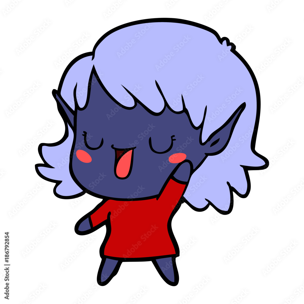 cartoon elf girl cartoon elf girl