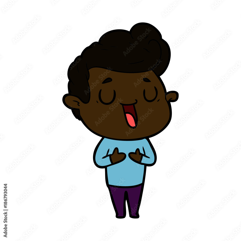 happy cartoon man happy cartoon man