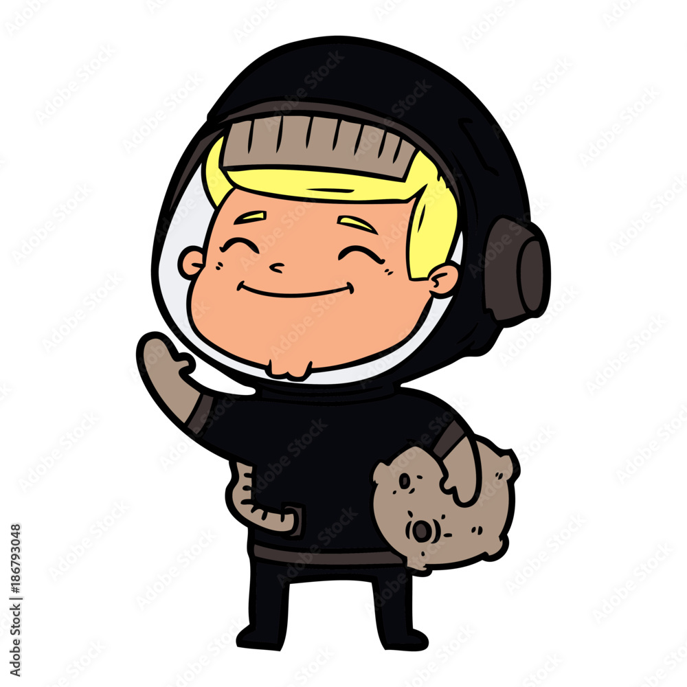 happy cartoon astronaut happy cartoon astronaut