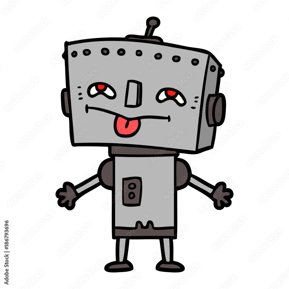 cartoon robot cartoon robot