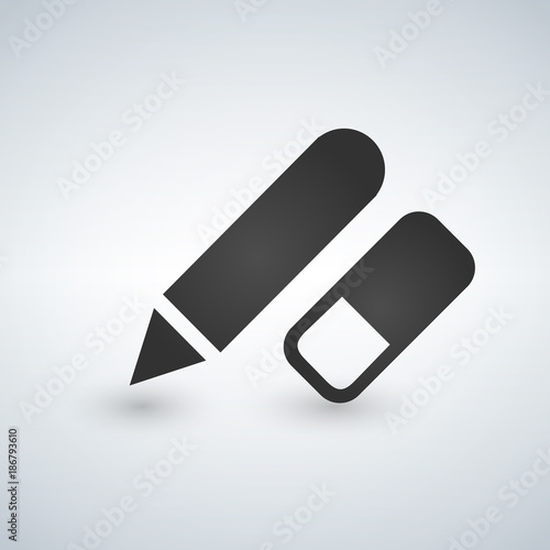 Pencil and eraser,modern de...