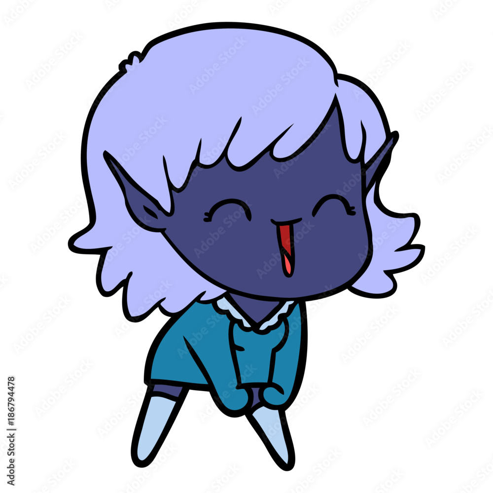 cartoon elf girl cartoon elf girl