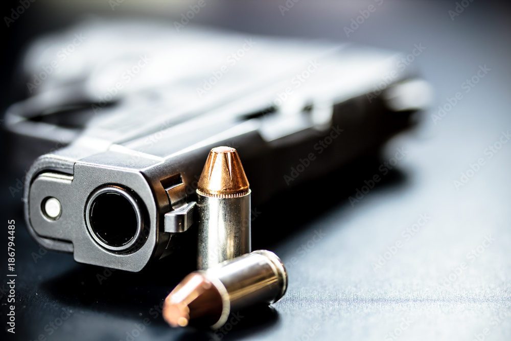 Pistol Handgun and Bullets Pistol Handgun and Bullets