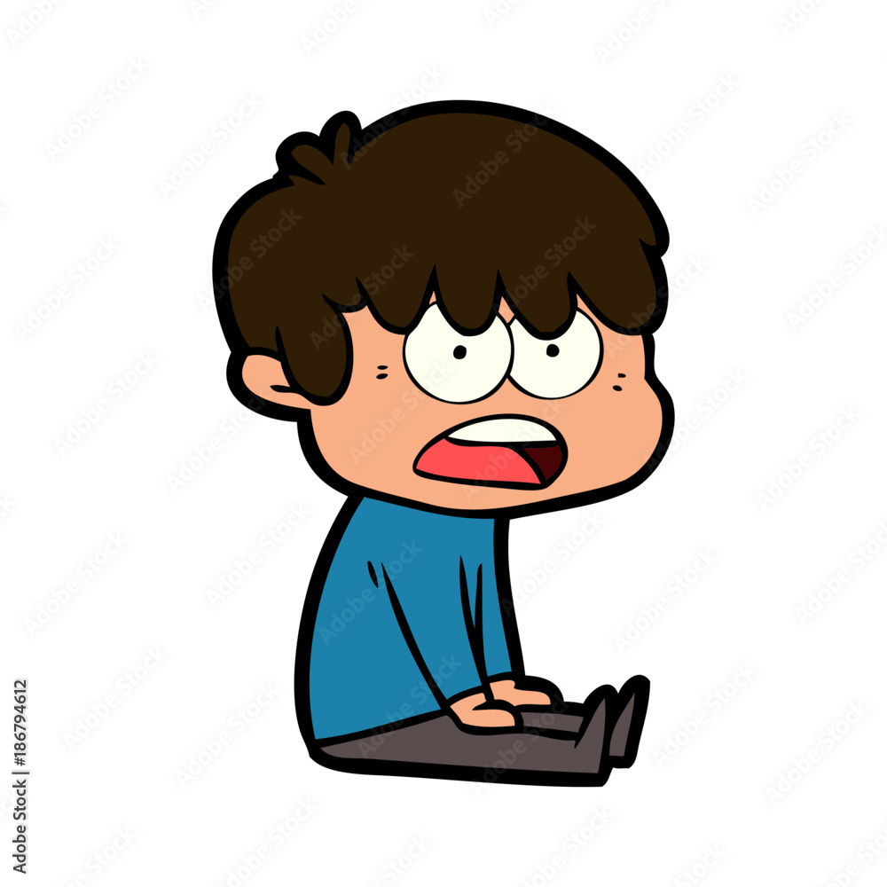 worried cartoon boy worried cartoon boy