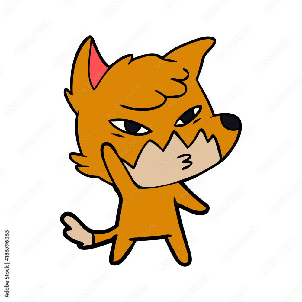 clever cartoon fox clever cartoon fox