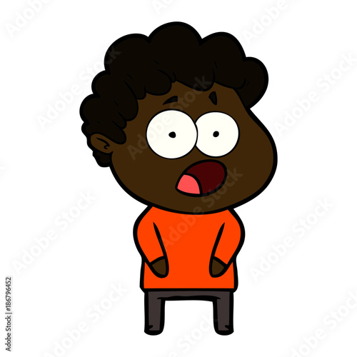 cartoon shocked man