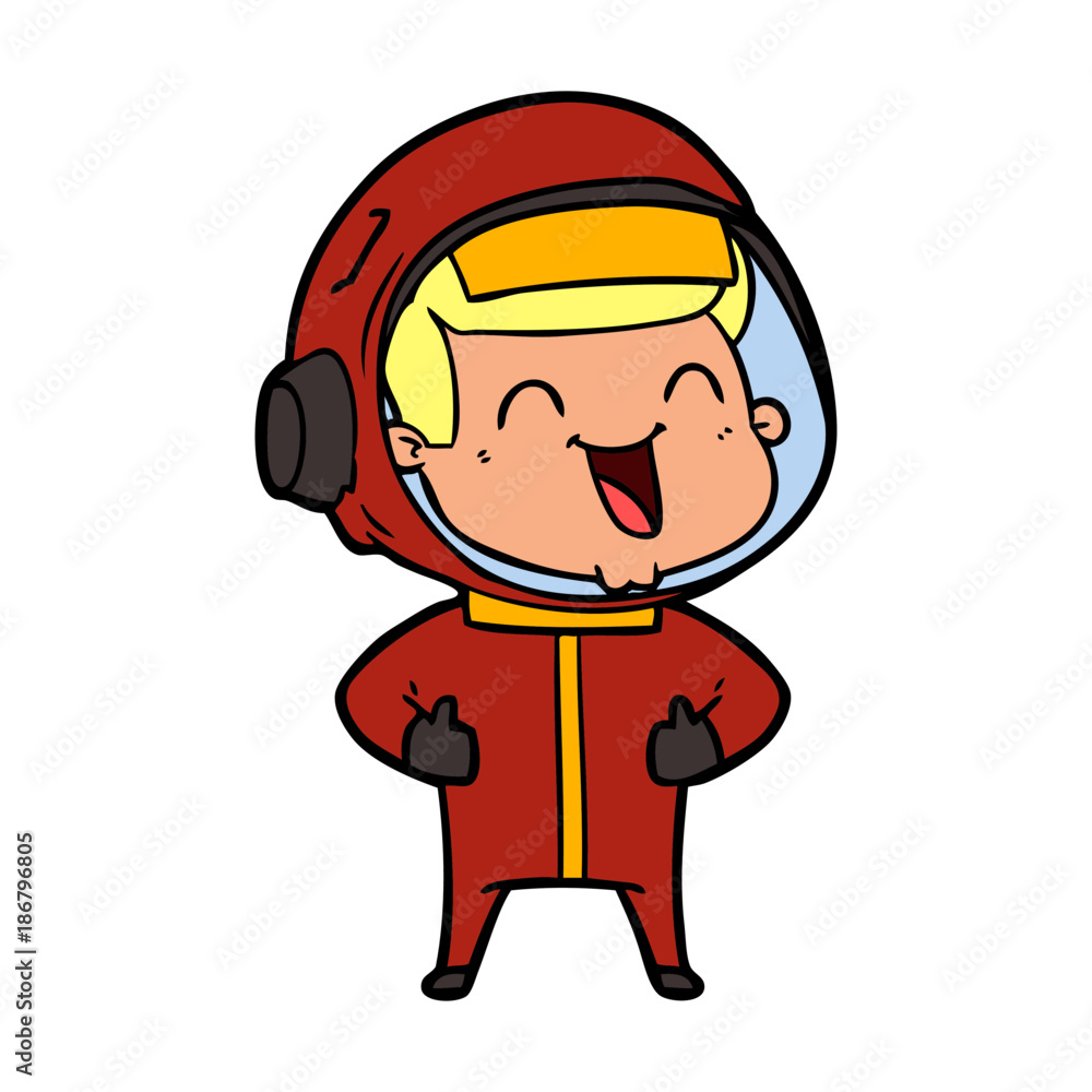 happy cartoon astronaut happy cartoon astronaut