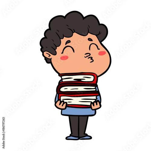 cartoon man pouting