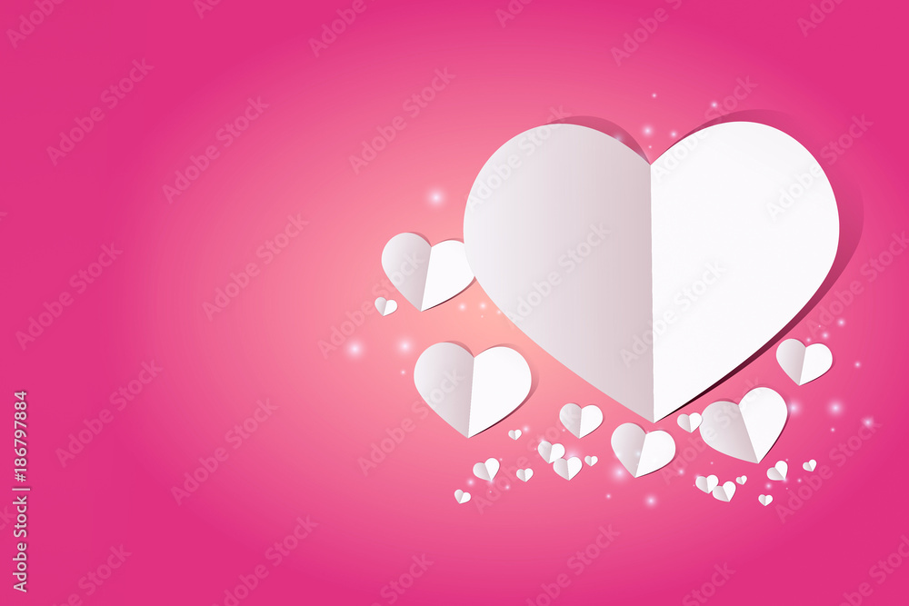 Valentine card with heart