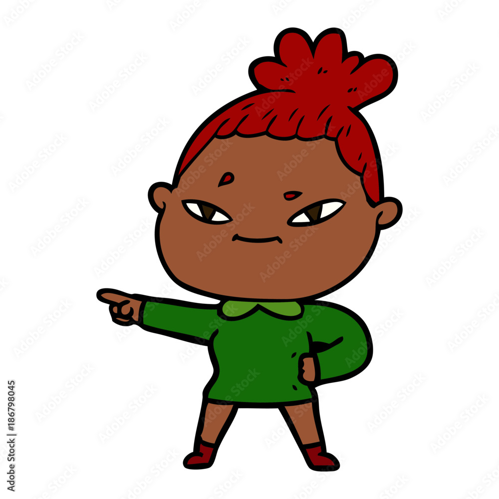 cartoon woman cartoon woman
