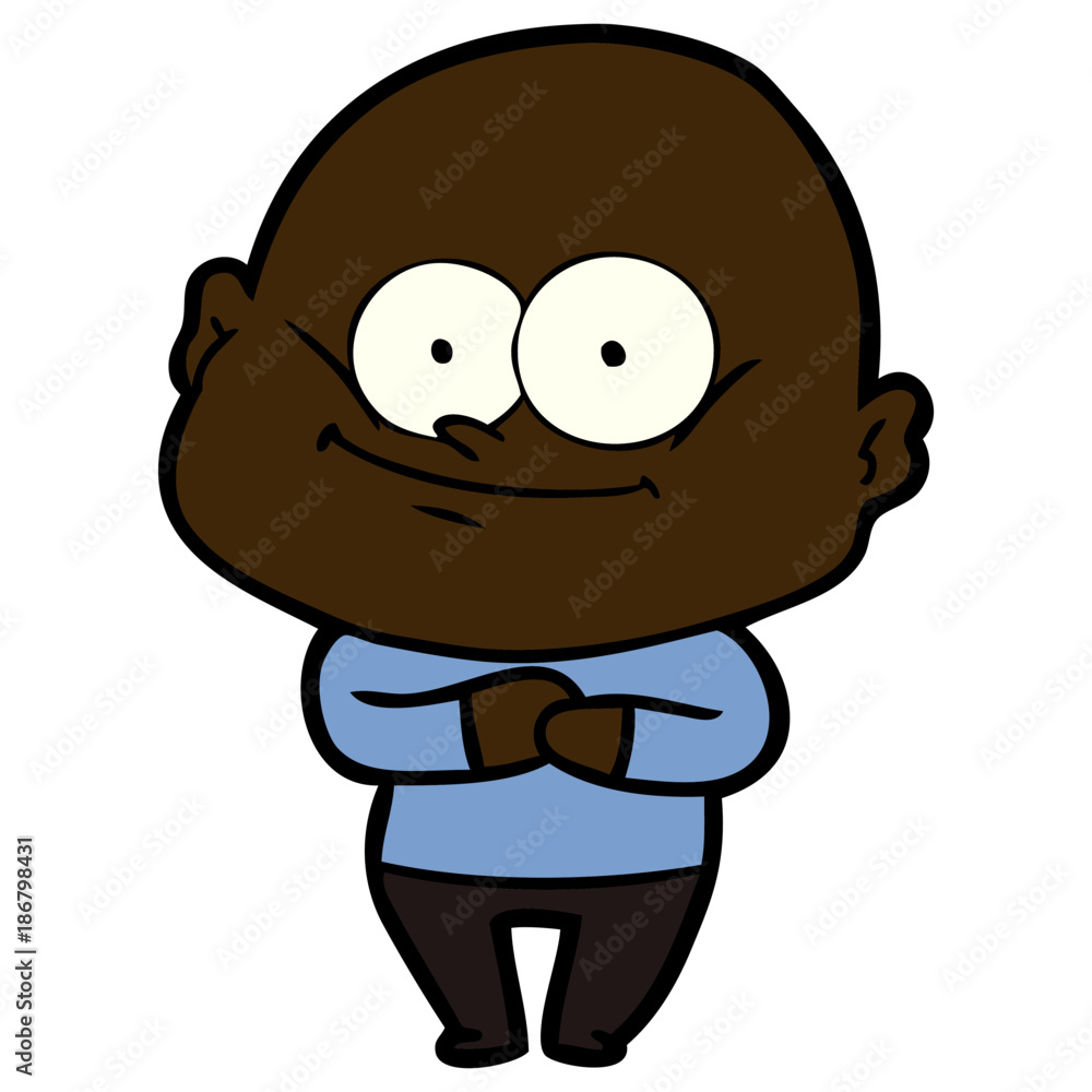 cartoon bald man staring cartoon bald man staring