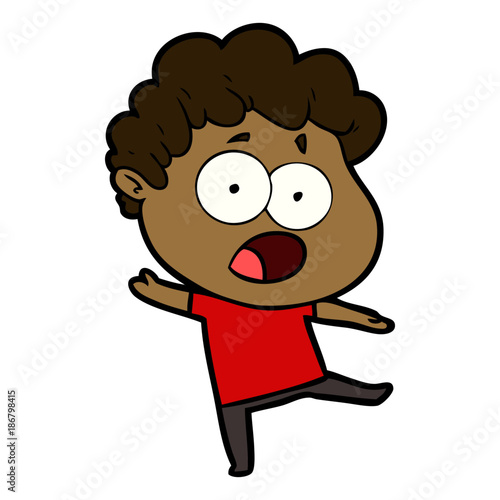 cartoon shocked man