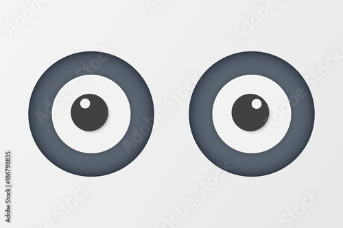 illustration of eye looking behind the hole