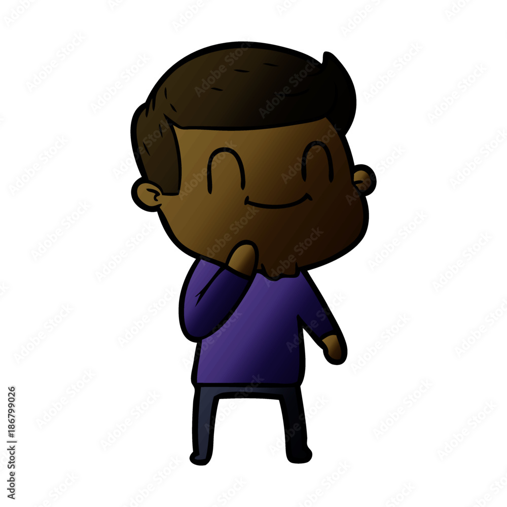 cartoon friendly man cartoon friendly man