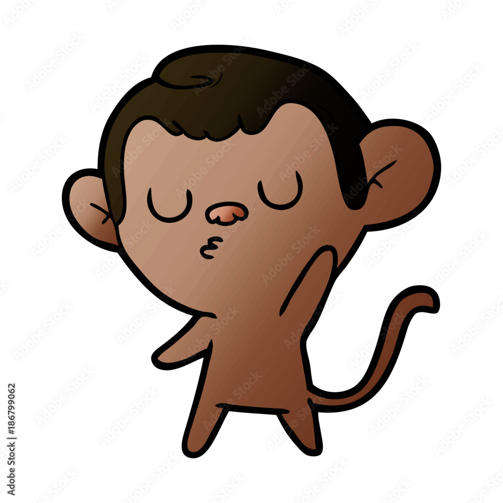 cartoon monkey cartoon monkey