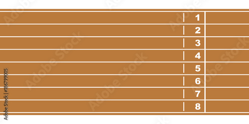 Running Tracks top view Vector Illustration
