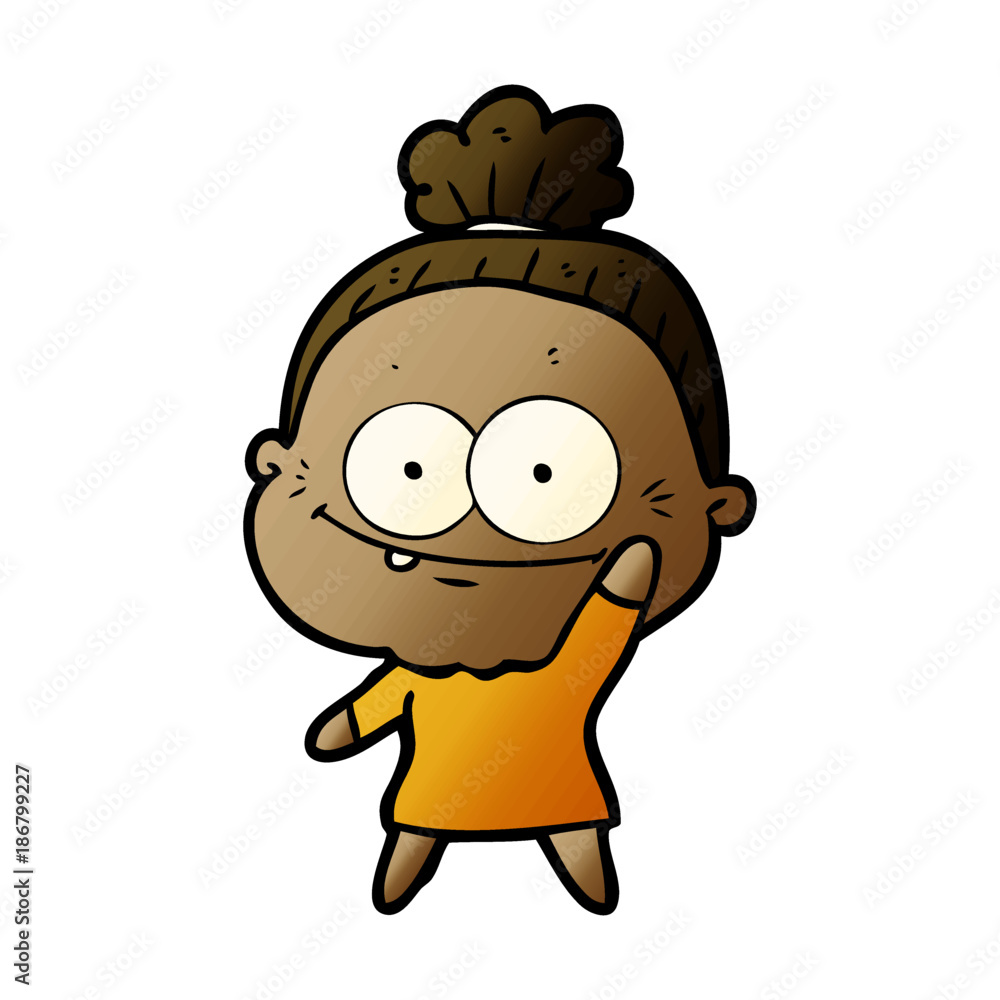 cartoon happy old woman cartoon happy old woman