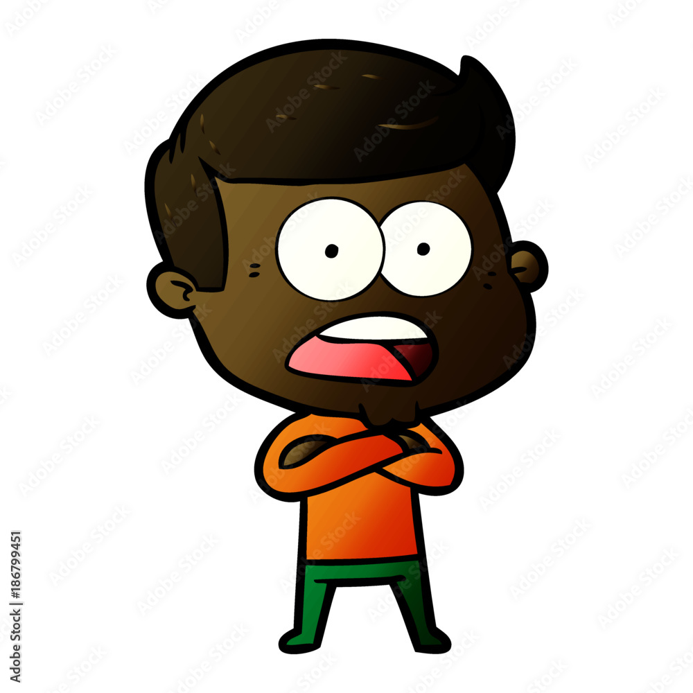 cartoon shocked man cartoon shocked man