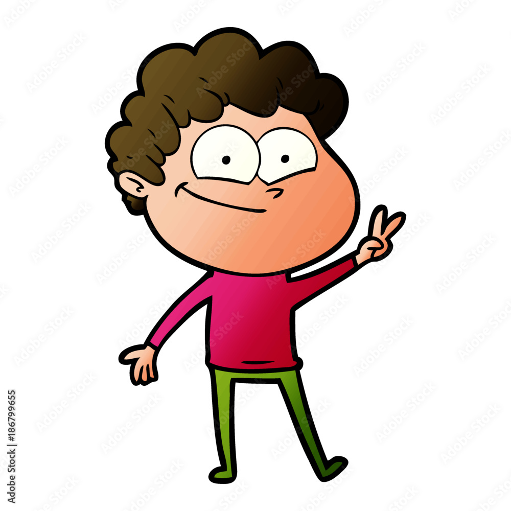 cartoon happy man cartoon happy man