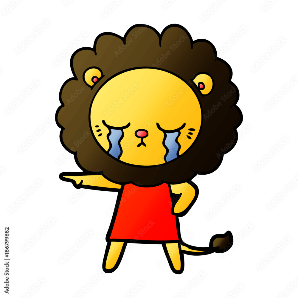 crying cartoon lion crying cartoon lion