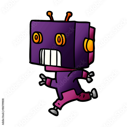 cartoon robot