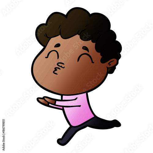 cartoon man pouting