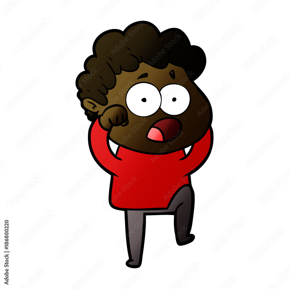 cartoon man gasping in surprise cartoon man gasping in surprise