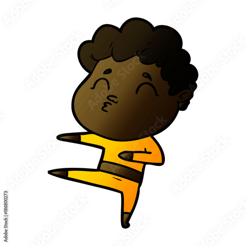 cartoon man pouting