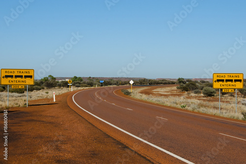 Road Trains Sign - Australia