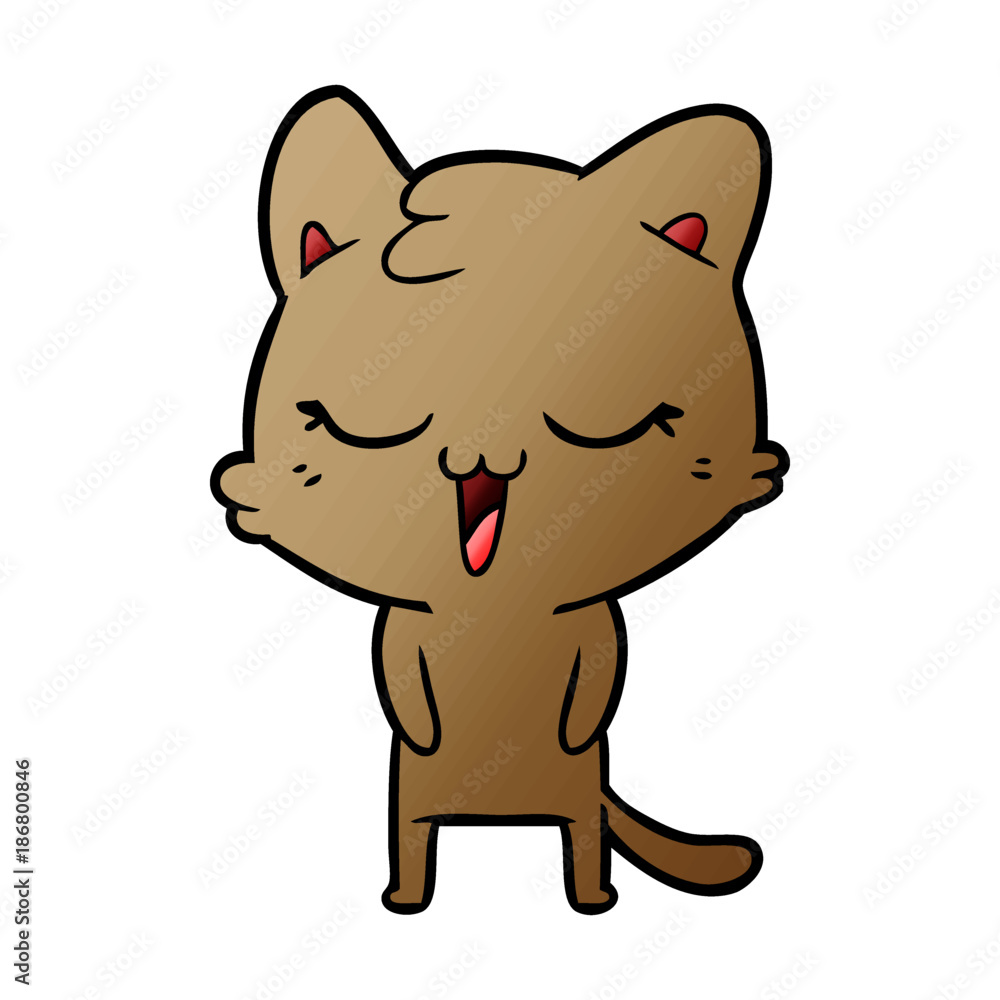 happy cartoon cat happy cartoon cat