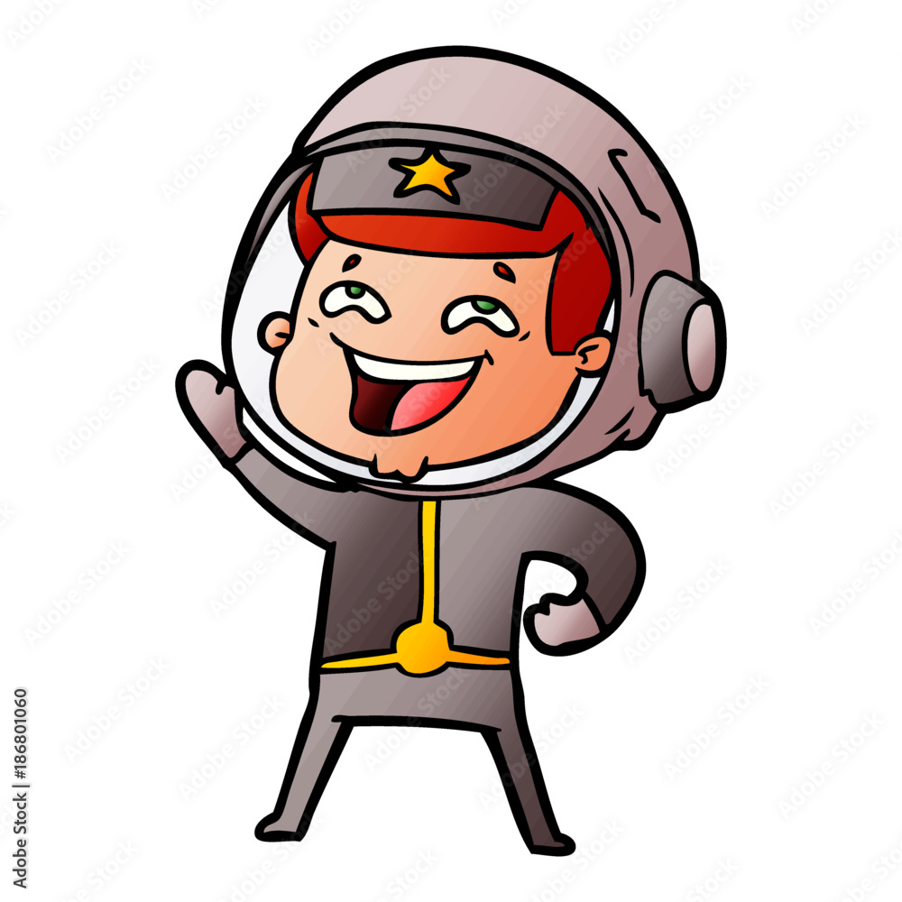 cartoon laughing astronaut cartoon laughing astronaut