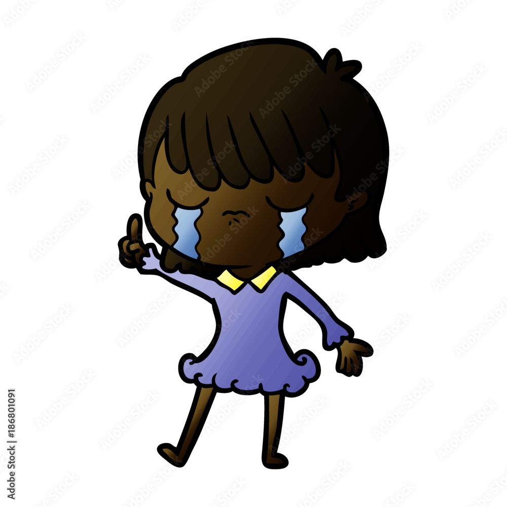 cartoon woman crying cartoon woman crying