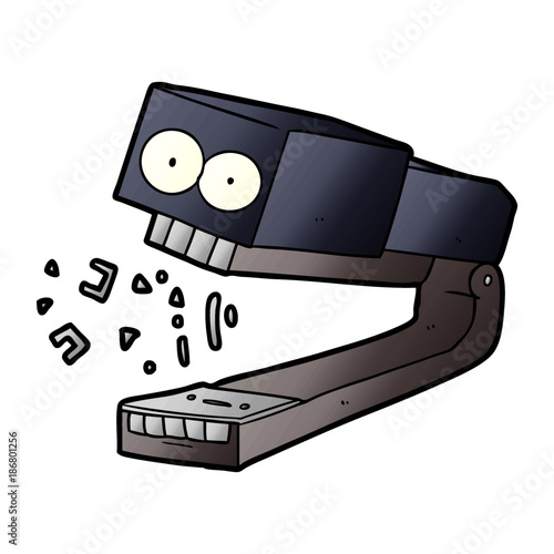crazy cartoon stapler