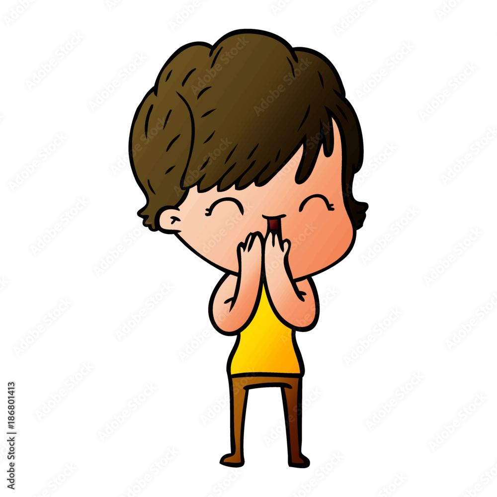 cartoon laughing woman cartoon laughing woman