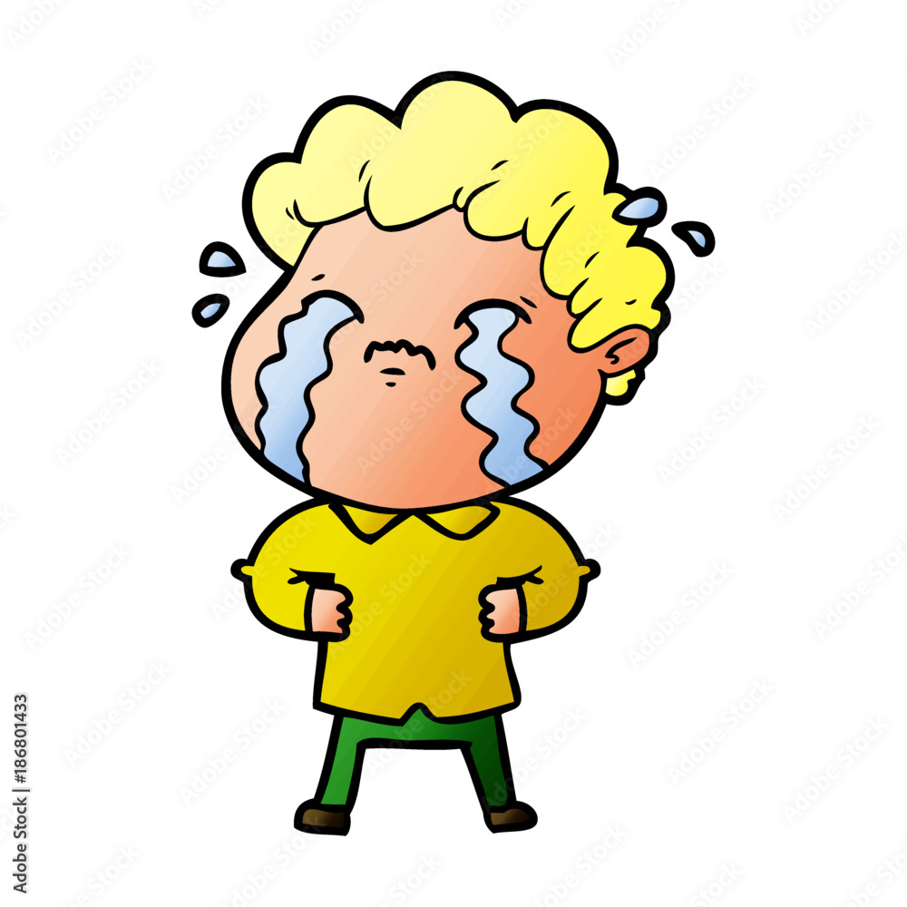 cartoon man crying cartoon man crying