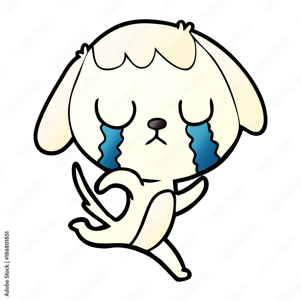 cute cartoon dog crying cute cartoon dog crying