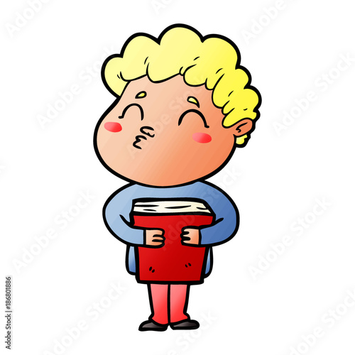 cartoon man pouting