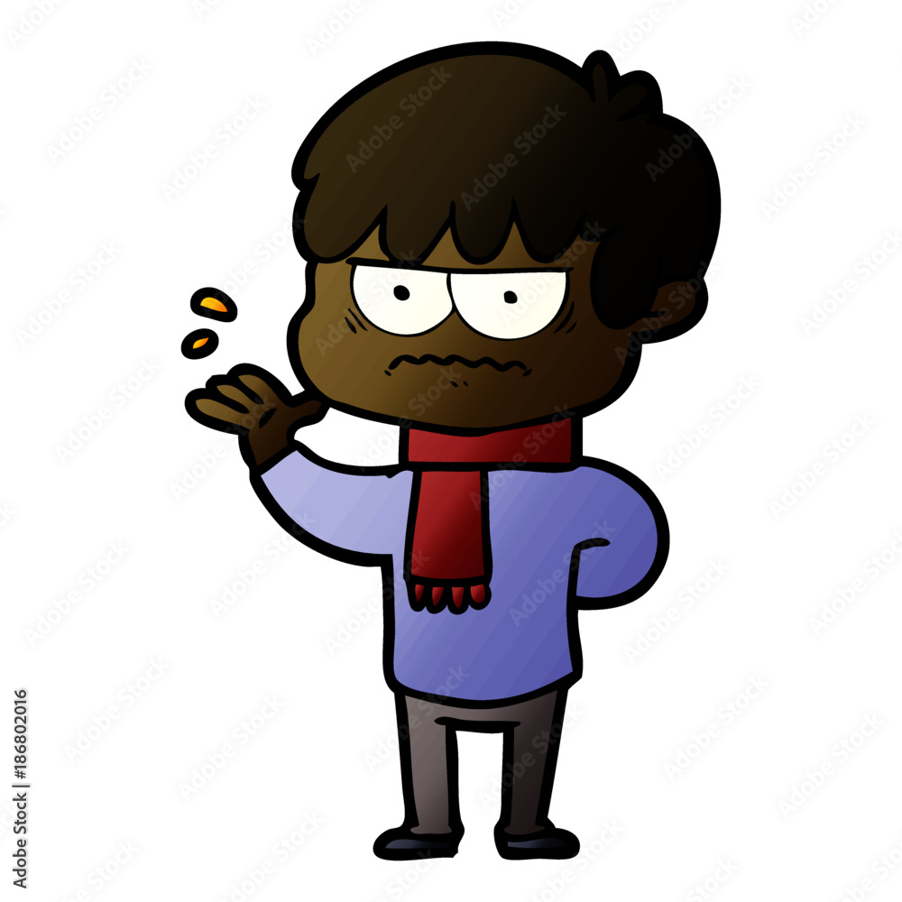annoyed cartoon boy annoyed cartoon boy