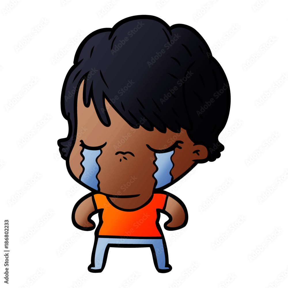 cartoon woman crying cartoon woman crying