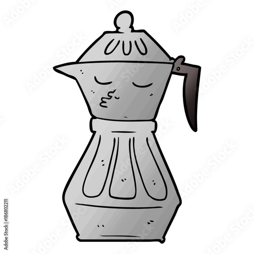 cartoon coffee pot